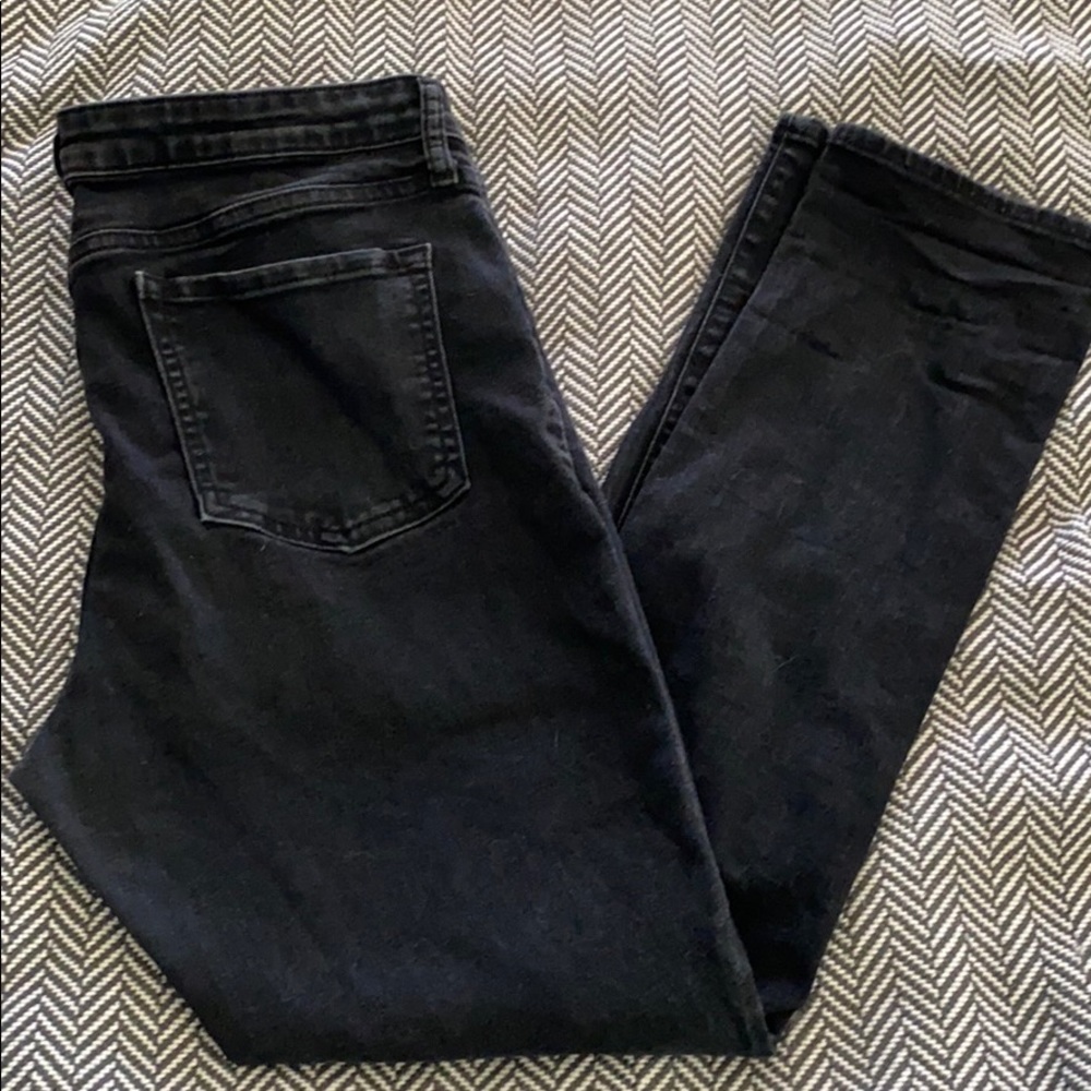 Black Gap Jeans with distressed knees